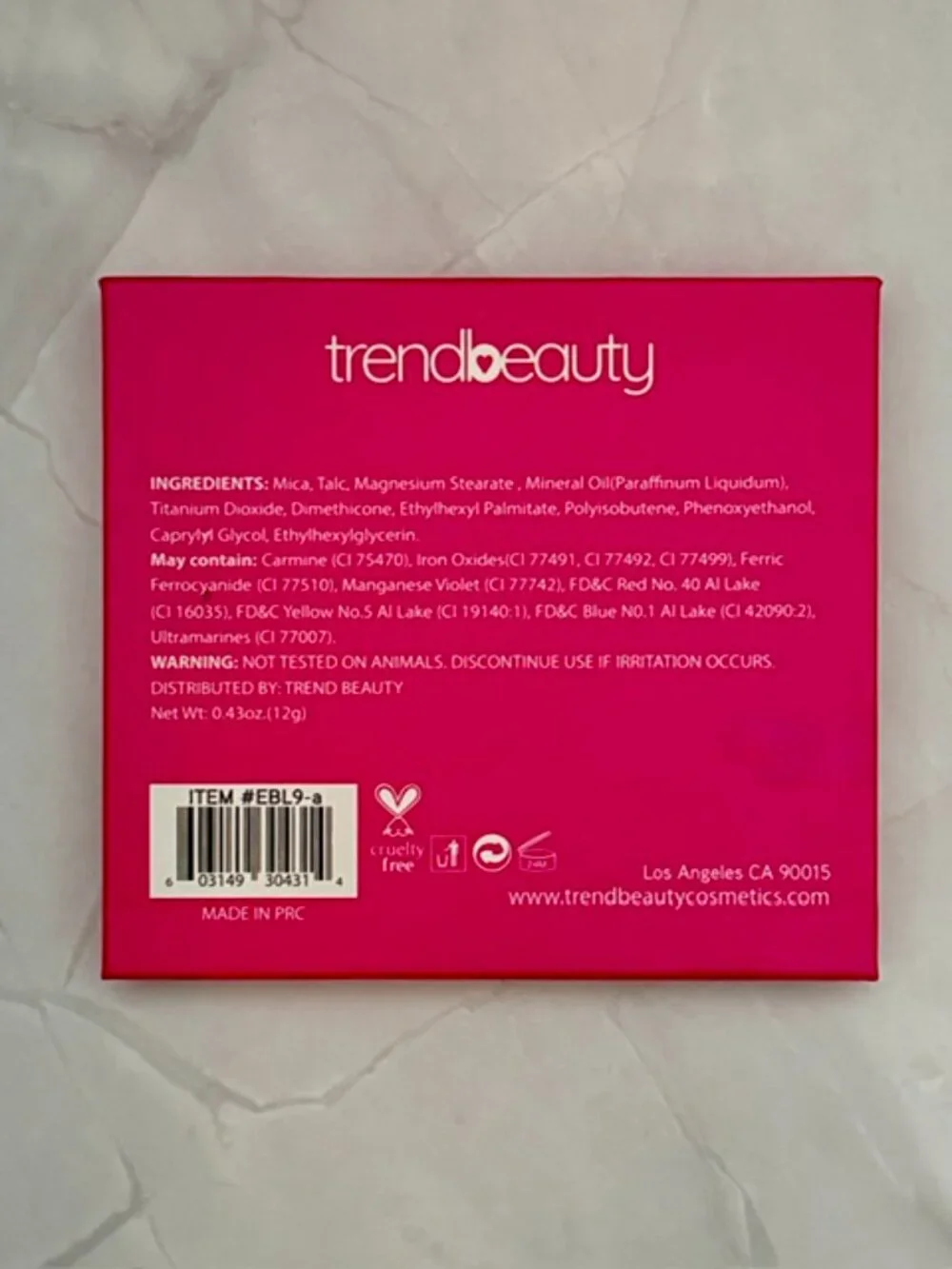 Trend Beauty Boss Babe SASSY 9 Color Eyeshadow Palette NIB